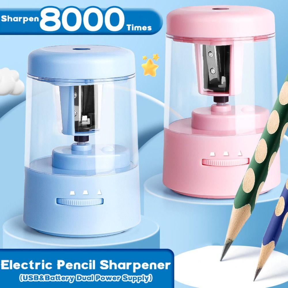 Electric Pencil Sharpener Usb - Afiador de Lápis Elétrico Ajustável em