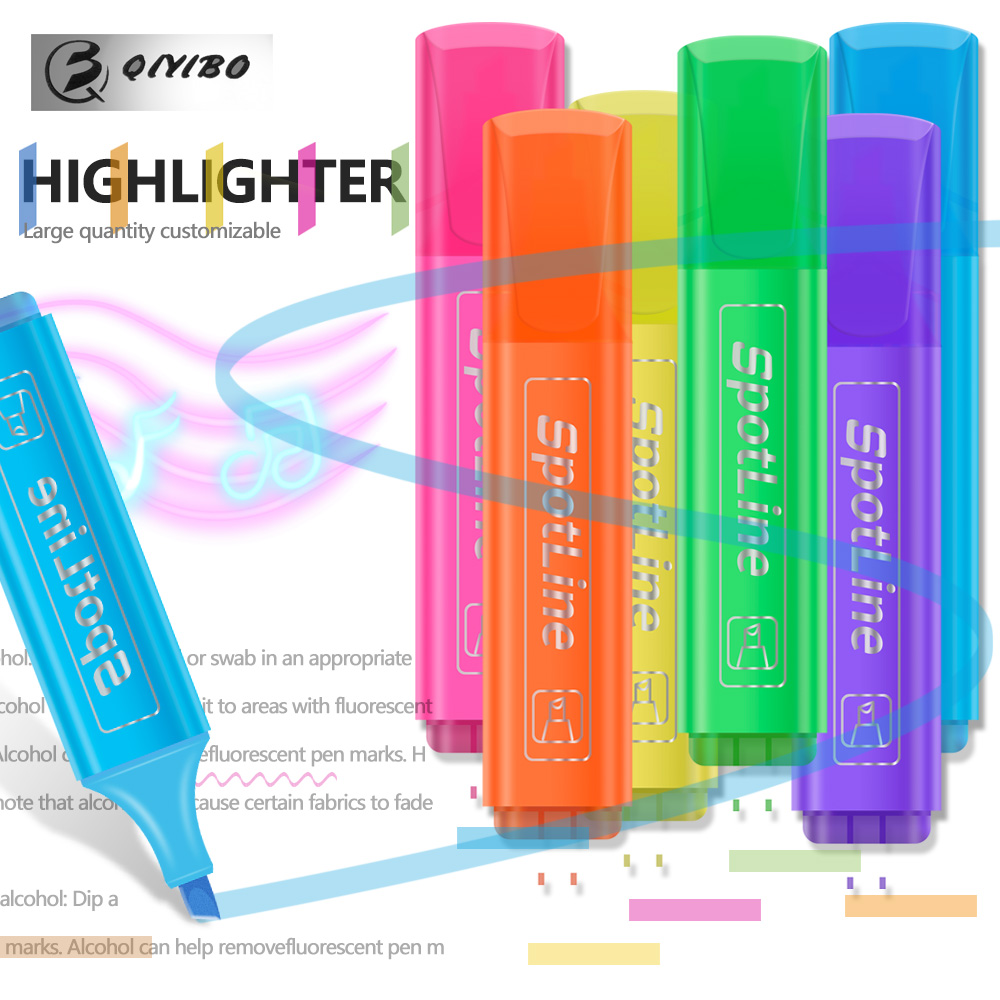 Pastel Highlighter Set Double Ended - 4/6 Pçs/set Pastel Plano Única Cabeça