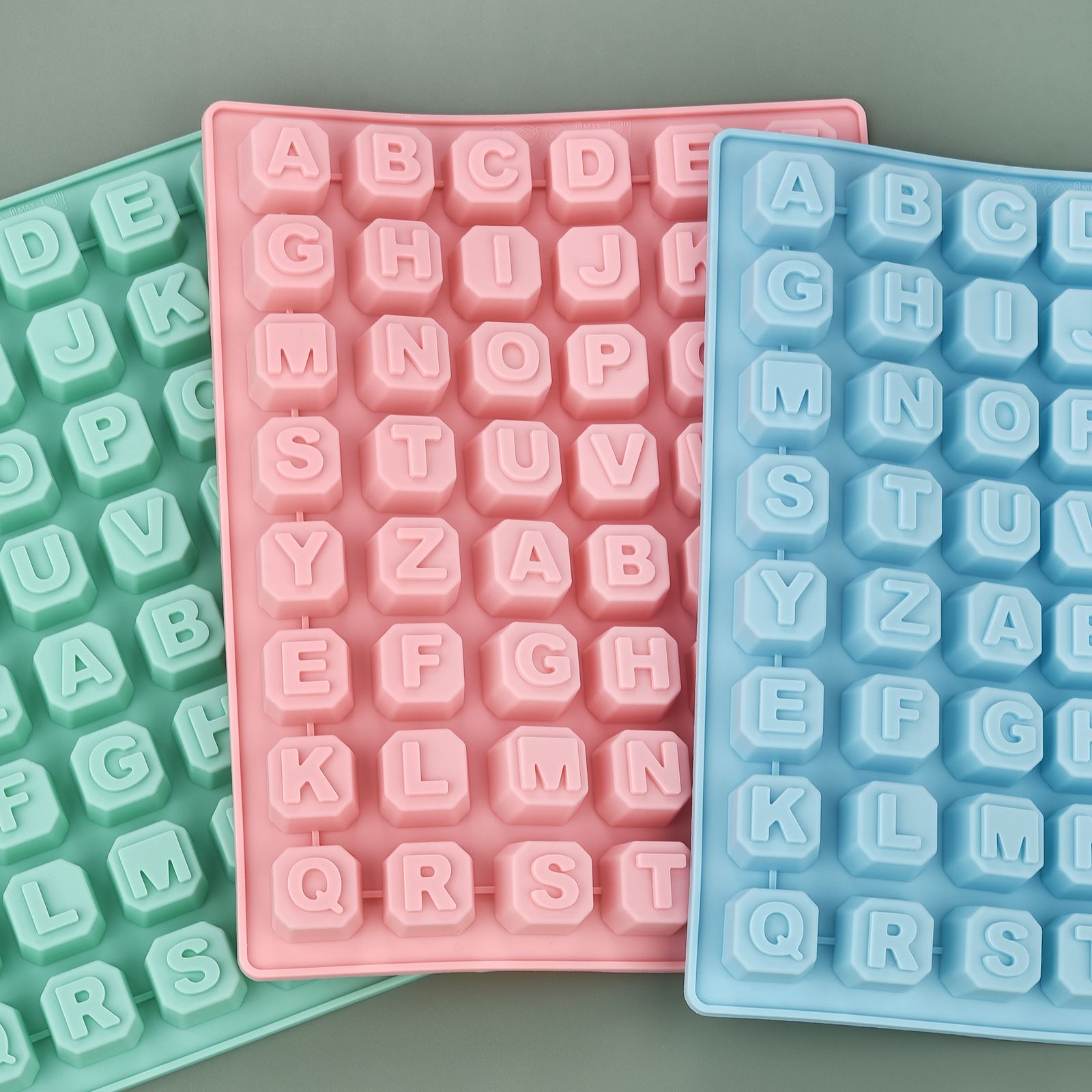 Writing Tools - Molde de silicone com 48 letras