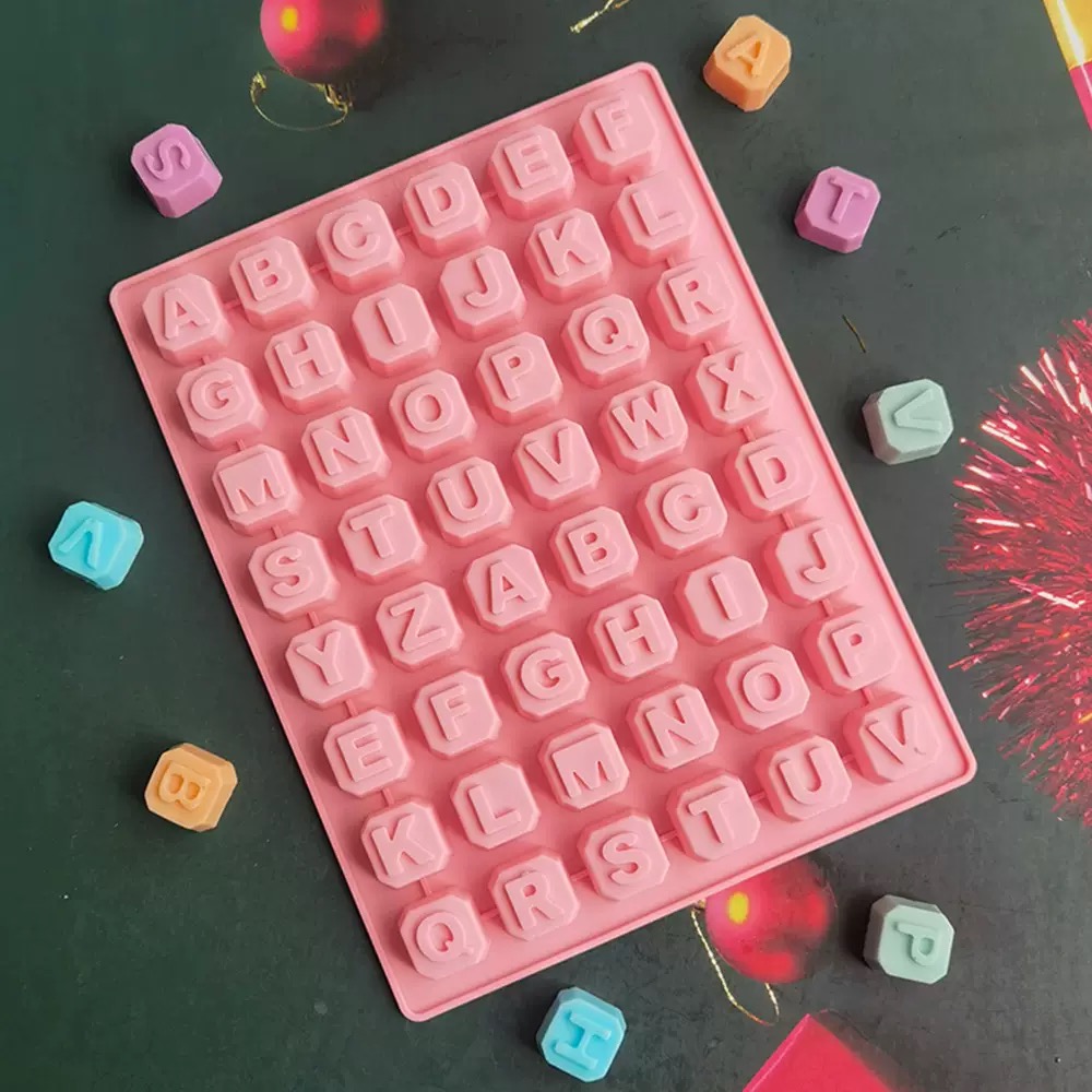 Writing Tools - Molde de silicone com 48 letras