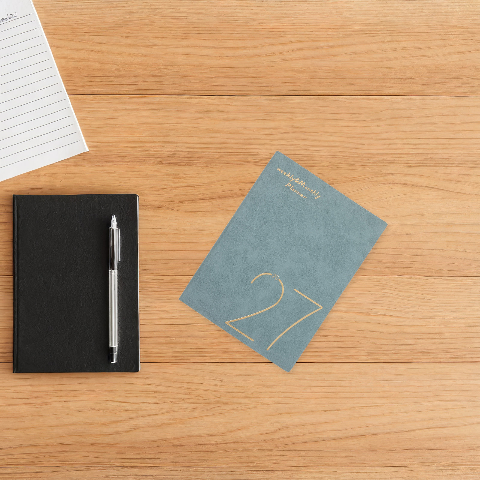 Spiral Bound Grid Notebook A5 - Caderno de Planejamento Semanal e Mensal