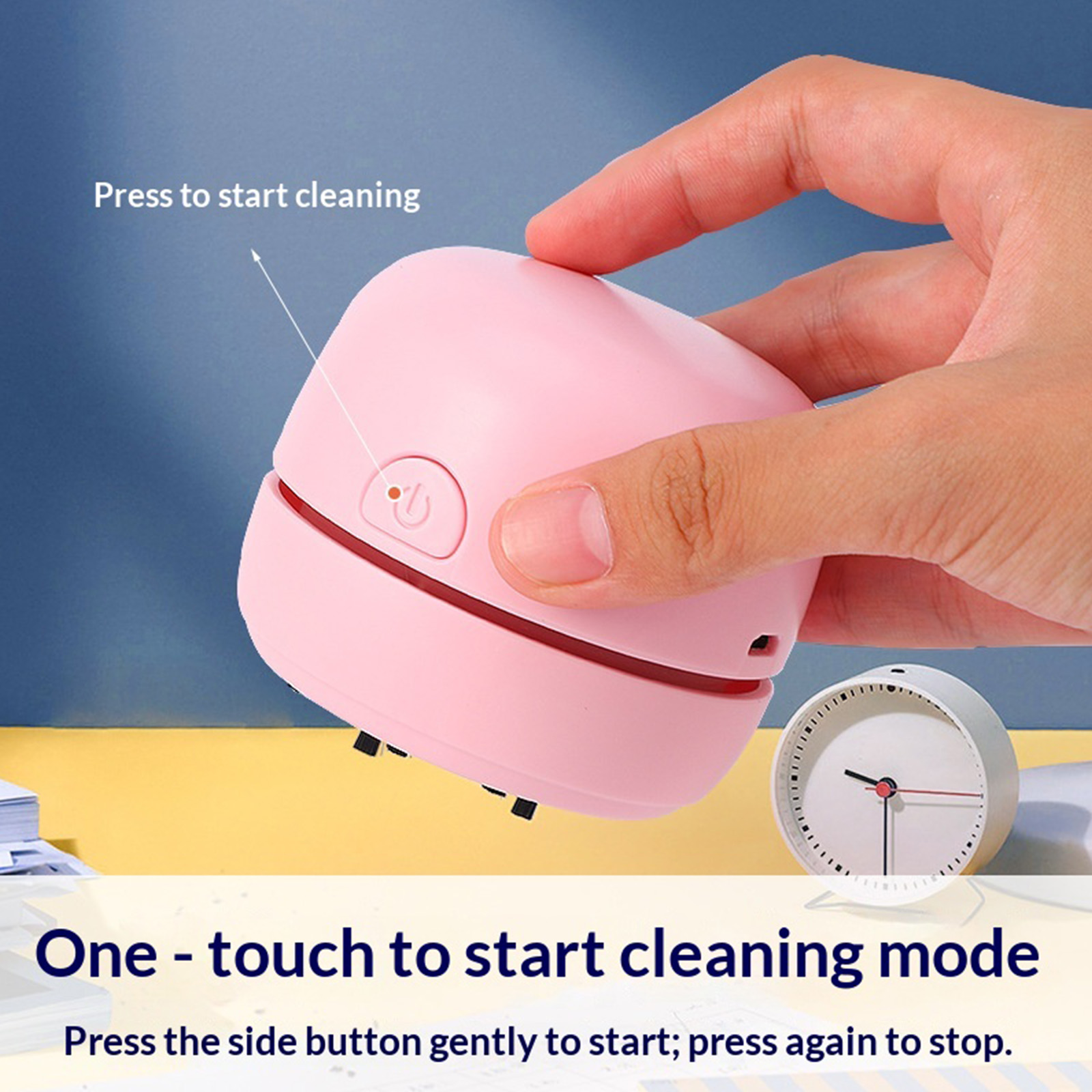 Aspirador de pó portátil sem f - Mini Desktop Vacuum Cleaner For Eraser Dust avaliação e preço