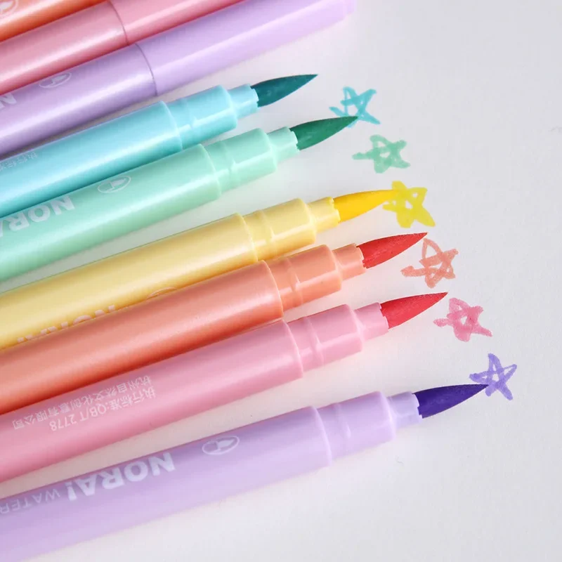 6 Pçs/set Pincel Marcador Cane - Pastel Highlighter Set Double Ended avaliação e preço