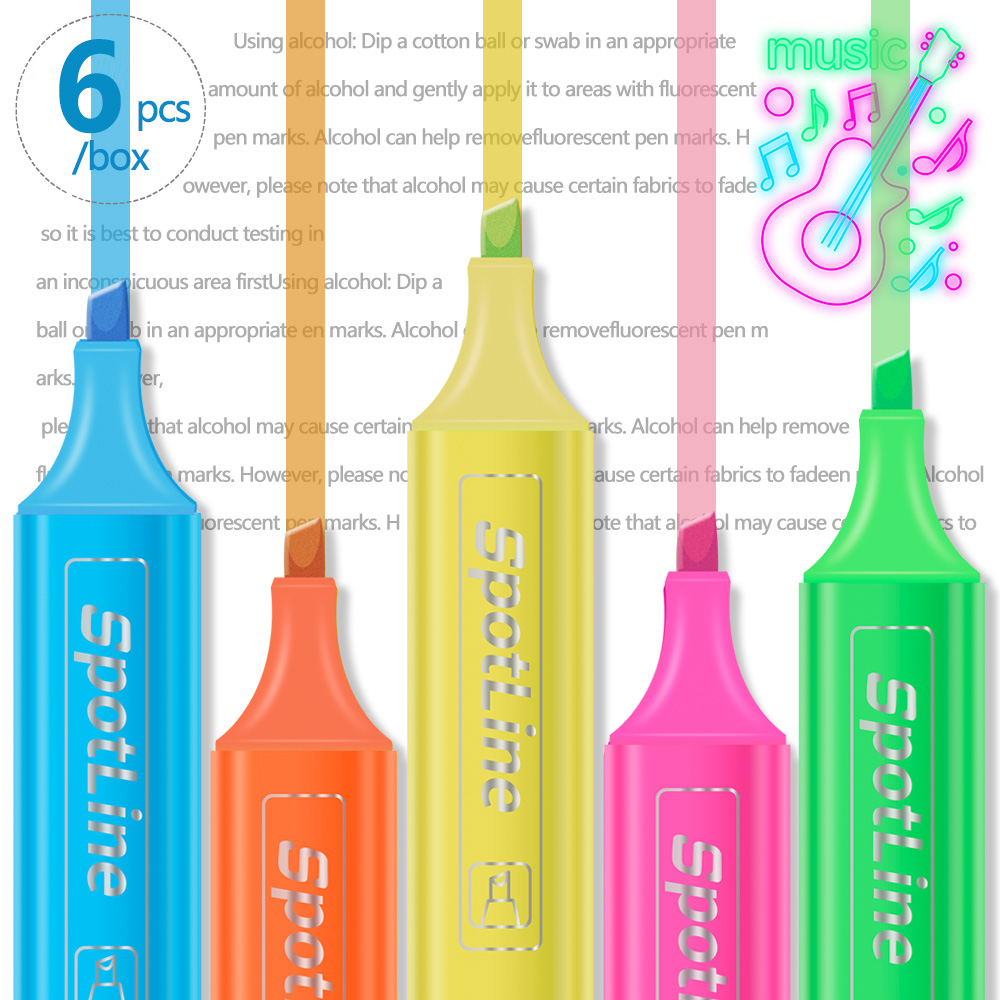 4/6 Pçs/set Pastel Plano Única - Pastel Highlighter Set Double Ended avaliação e preço