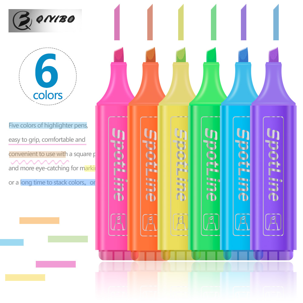 4/6 Pçs/set Pastel Plano Única - Pastel Highlighter Set Double Ended avaliação e preço