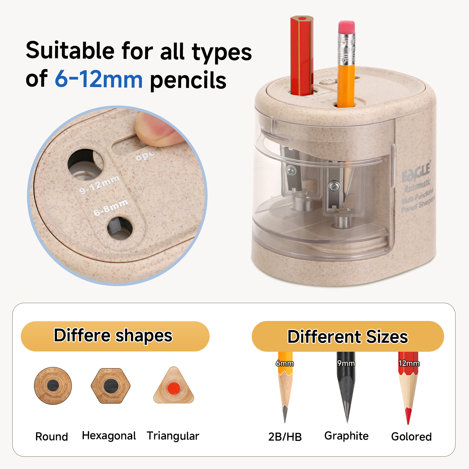 Afiador de Lápis Elétrico Auto - Electric Pencil Sharpener Usb avaliação e preço