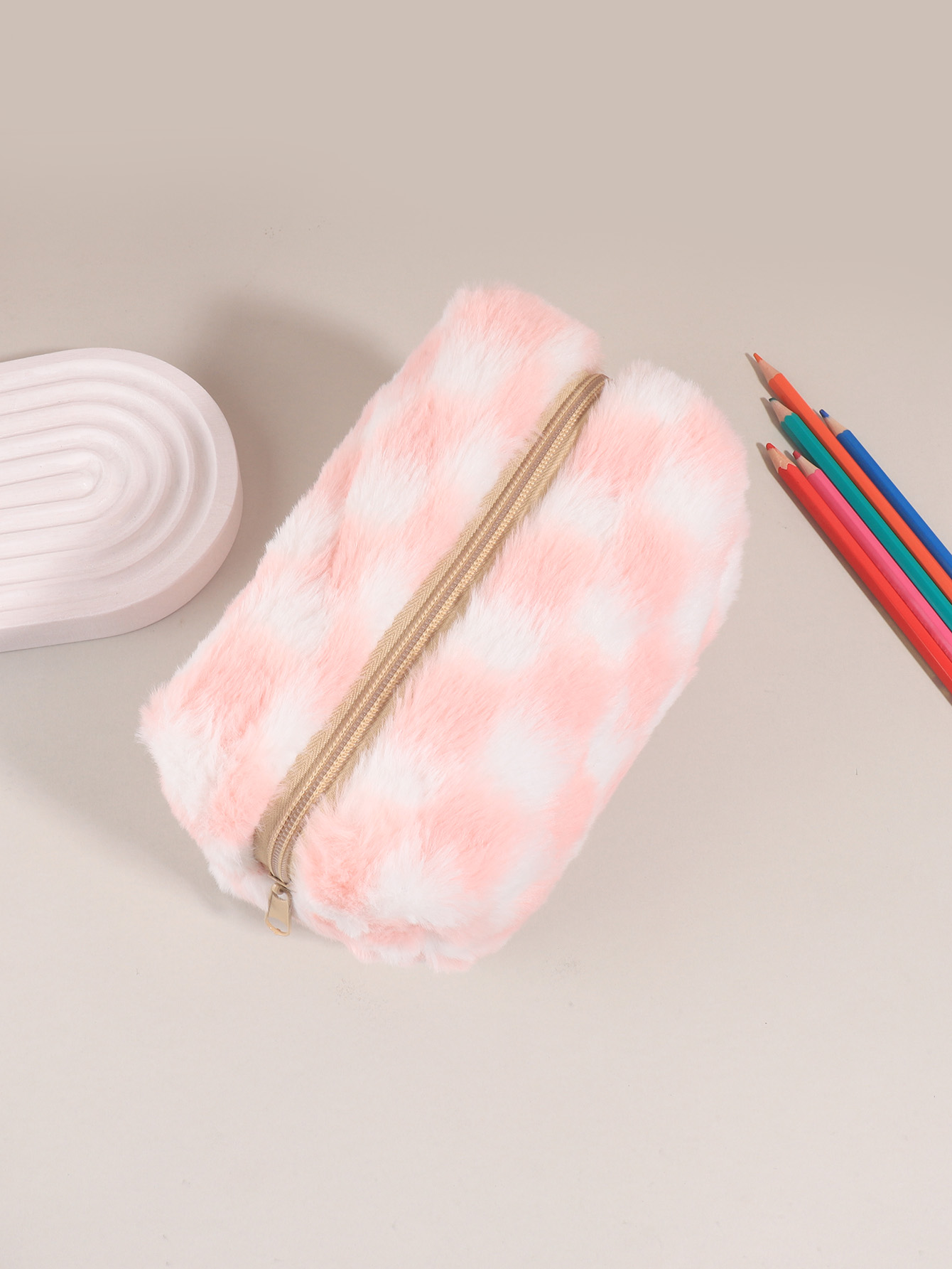 Estojo de Lápis Coreano Estamp - Aesthetic Large Pencil Case Pouch avaliação e preço