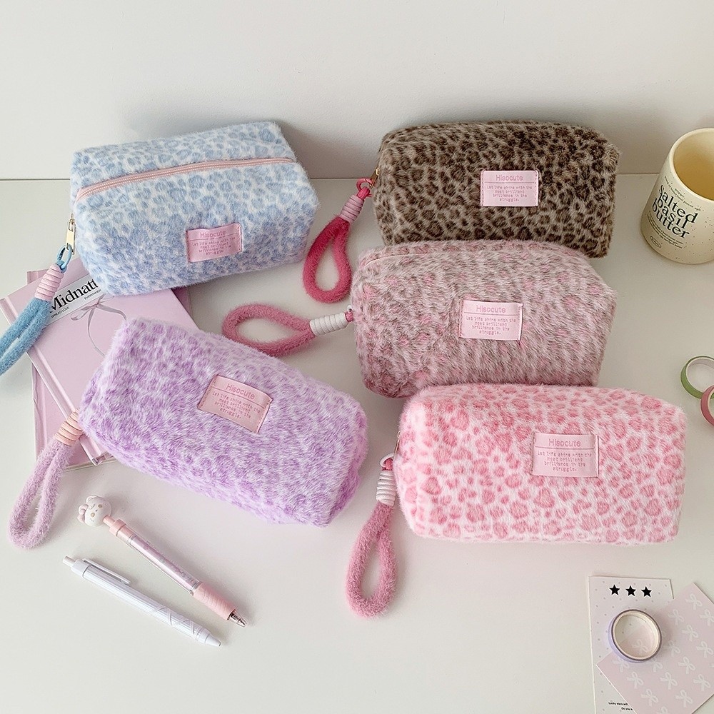 Estojo de Lápis Estampa Leopar - Aesthetic Large Pencil Case Pouch avaliação e preço