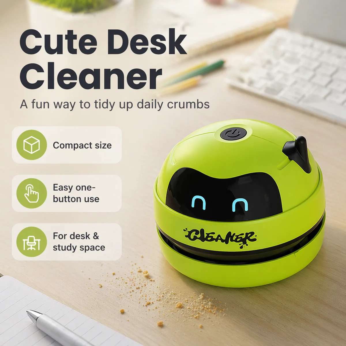 Mini aspirador de pó de mesa c - Mini Desktop Vacuum Cleaner For Eraser Dust avaliação e preço