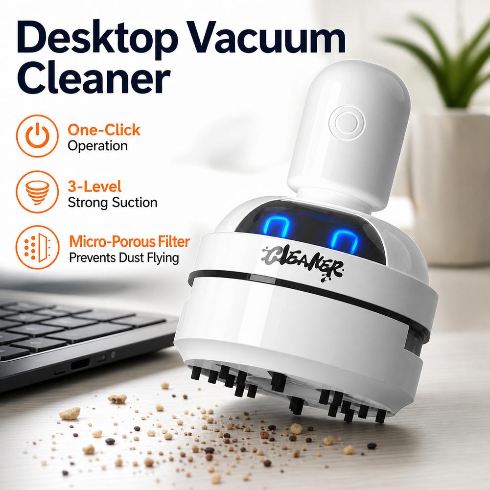 Aspirador de pó para limpeza d - Mini Desktop Vacuum Cleaner For Eraser Dust avaliação e preço