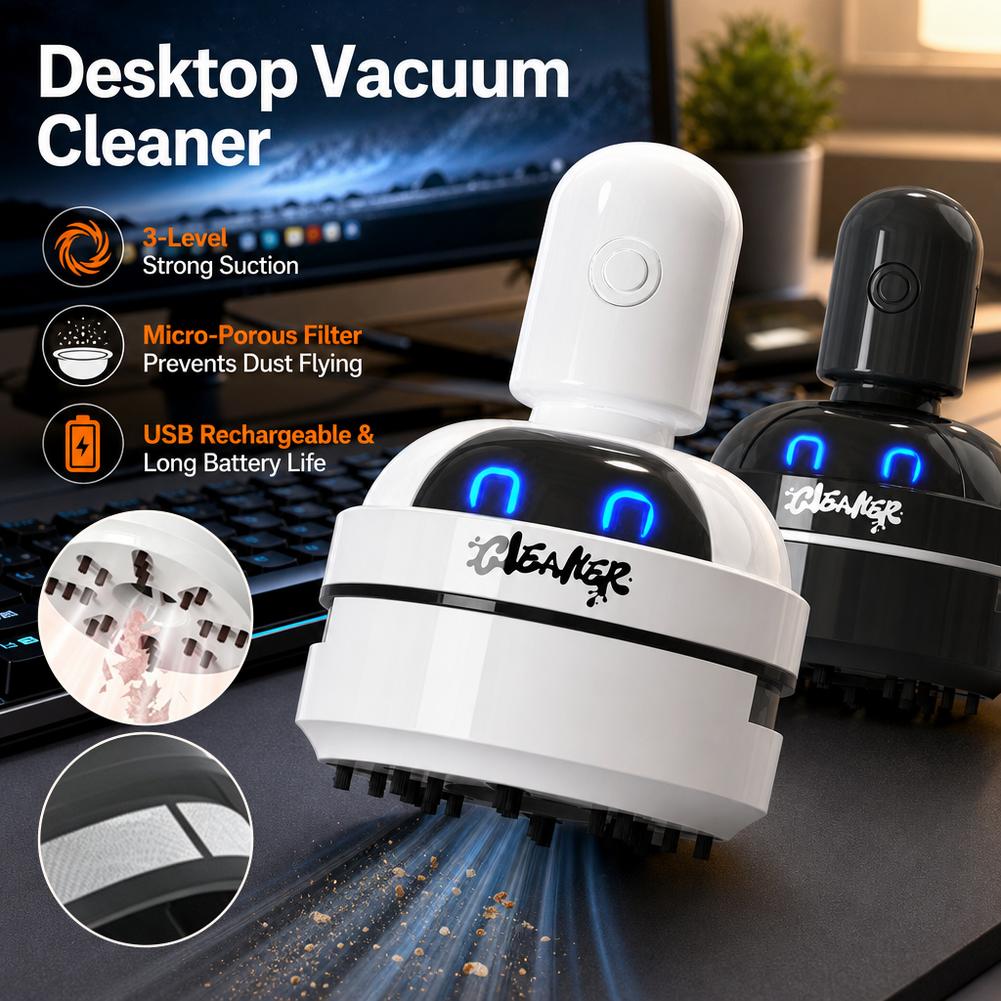 Aspirador de pó para limpeza d - Mini Desktop Vacuum Cleaner For Eraser Dust avaliação e preço